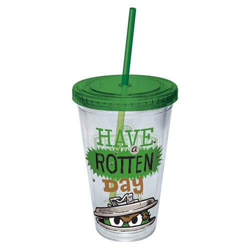 Sesame Street Oscar Have A Rotten Day Plastic Travel Cup